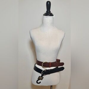 Patricia Nash Brown and Black Women's Belt Bundle